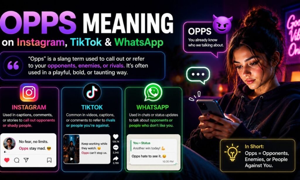 Opps Meaning on Instagram, TikTok & WhatsApp
