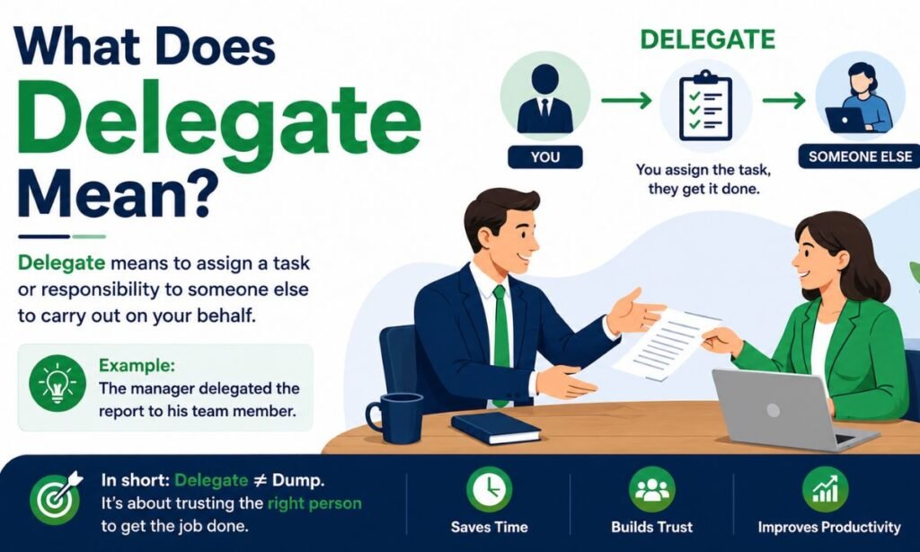 What Does Delegate Mean