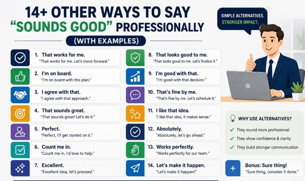 14+ Other Ways to Say Sounds Good