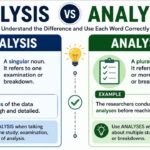 Analysis vs Analyses
