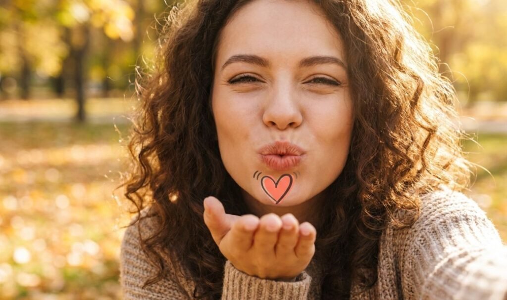 Face Blowing a Kiss