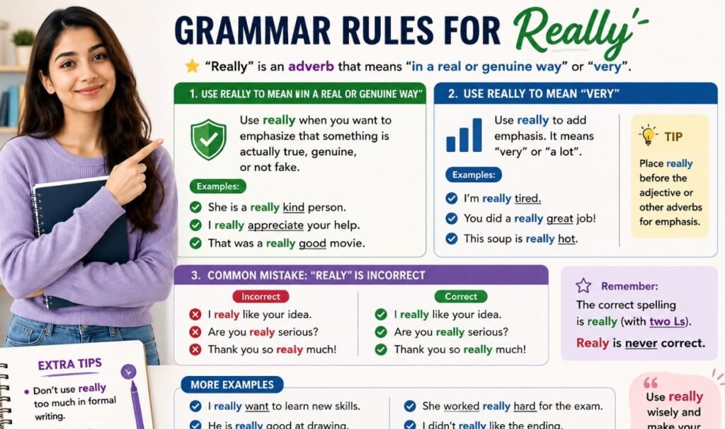 Grammar Rules for Really (1)