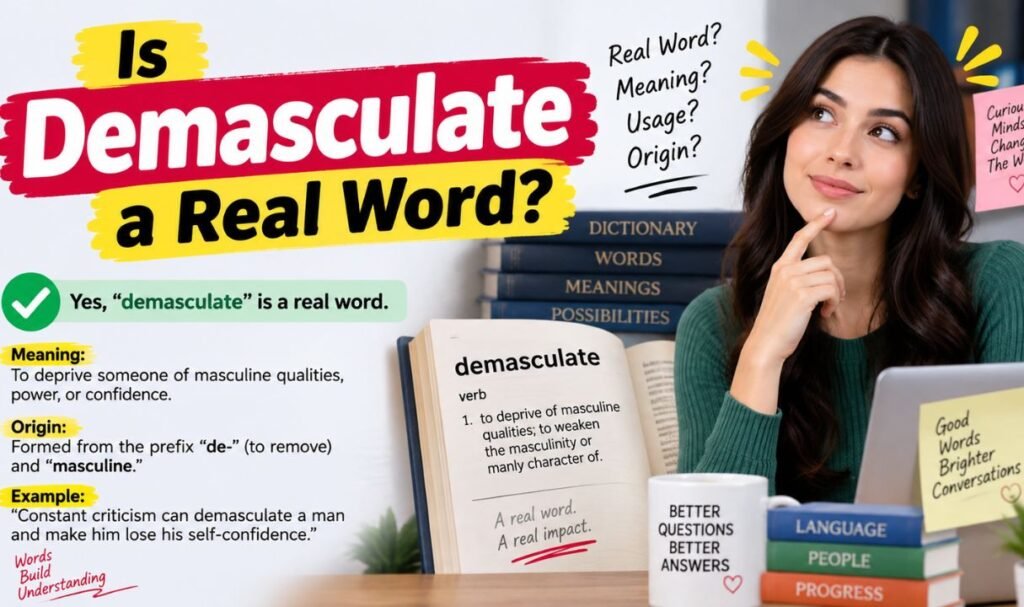 Is Demasculate a Real Word