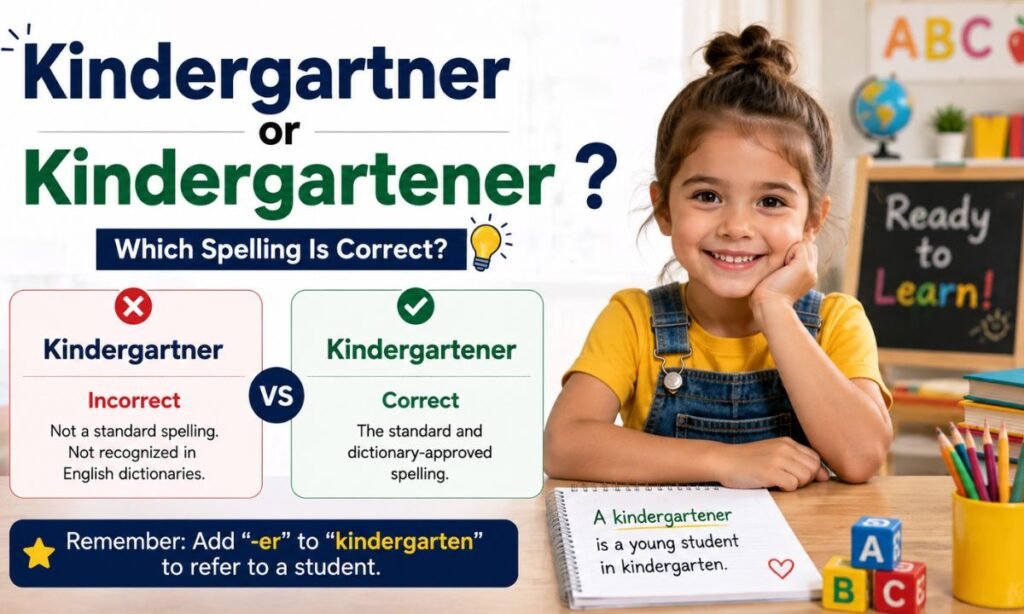 Kindergartner or Kindergartener
