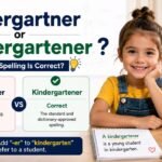 Kindergartner or Kindergartener