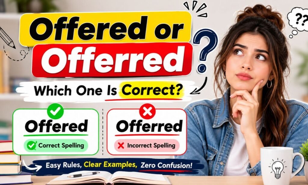 Offered or Offerred Which One Is Correct