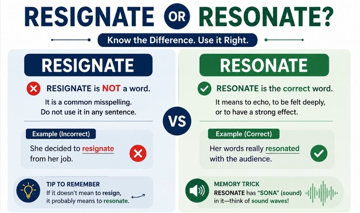 Resignate or Resonate