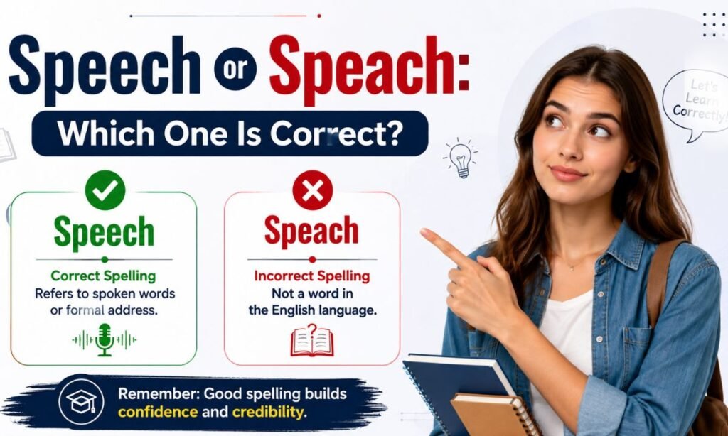 Speech or Speach Which One Is Correct