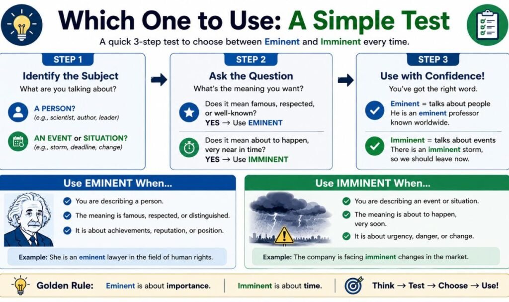 Which One to Use: A Simple Test