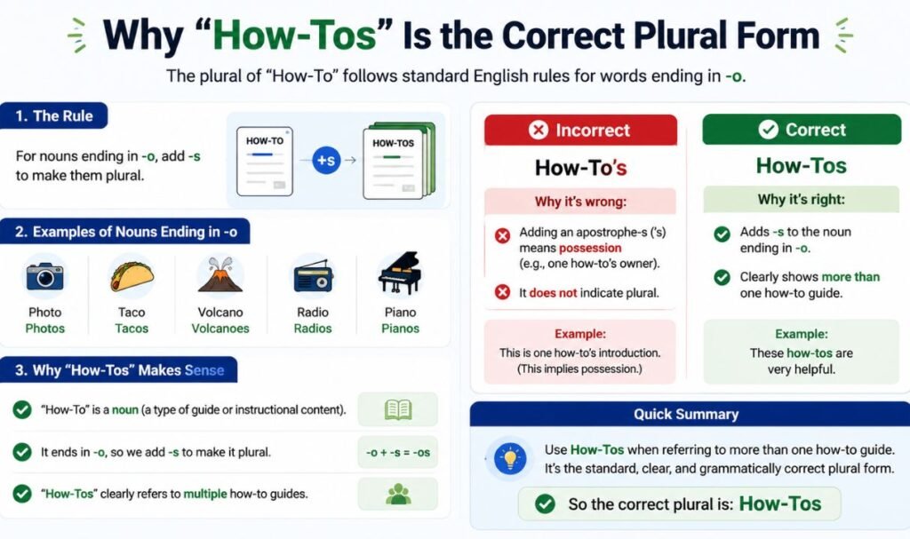 Why How-Tos Is the Correct Plural Form