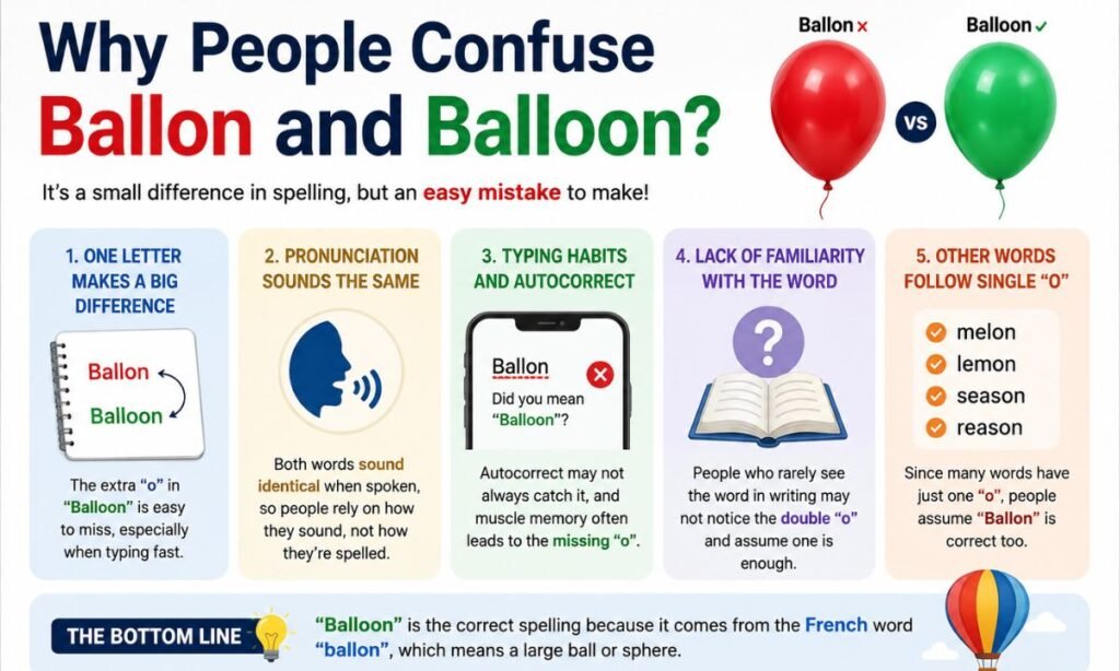 Why People Confuse Ballon and Balloon