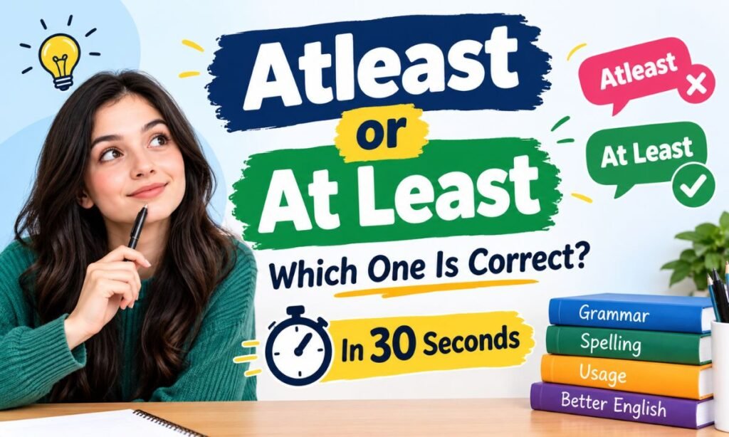 Atleast or At Least Which One Is Correct In 30 Seconds