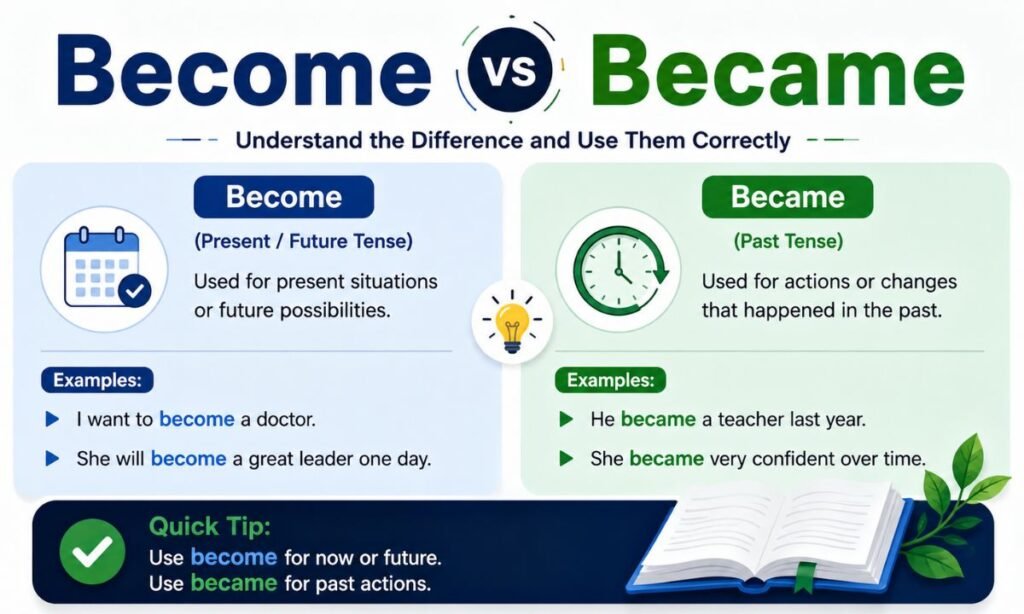 Become vs Became