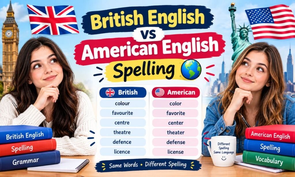 British English vs American English Spelling (3)