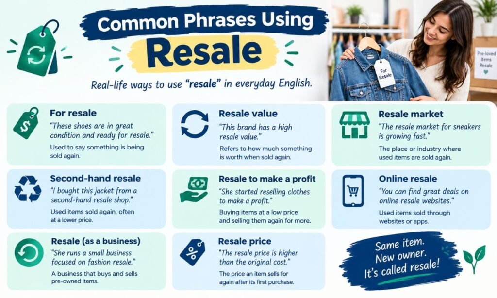 Common Phrases Using Resale