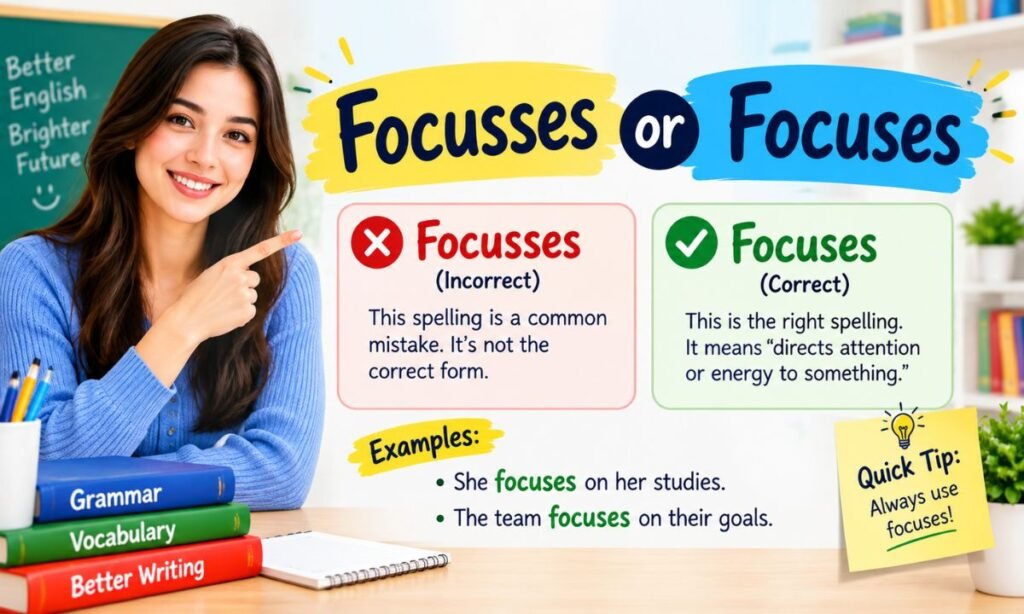 Focusses or Focuses