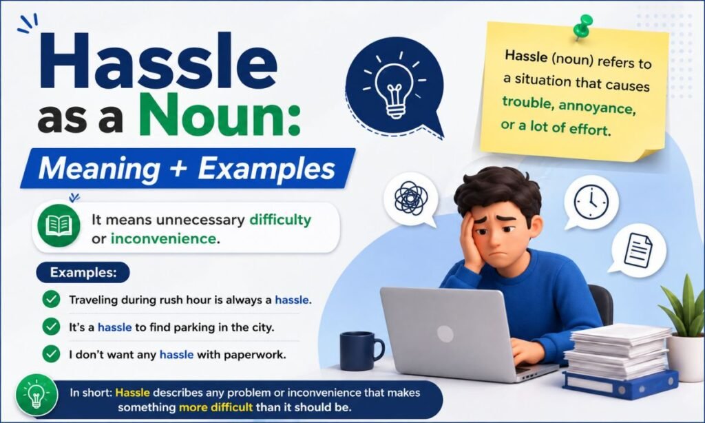 Hassle as a Noun Meaning + Examples