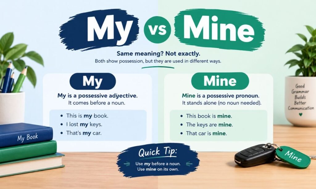 My vs Mine
