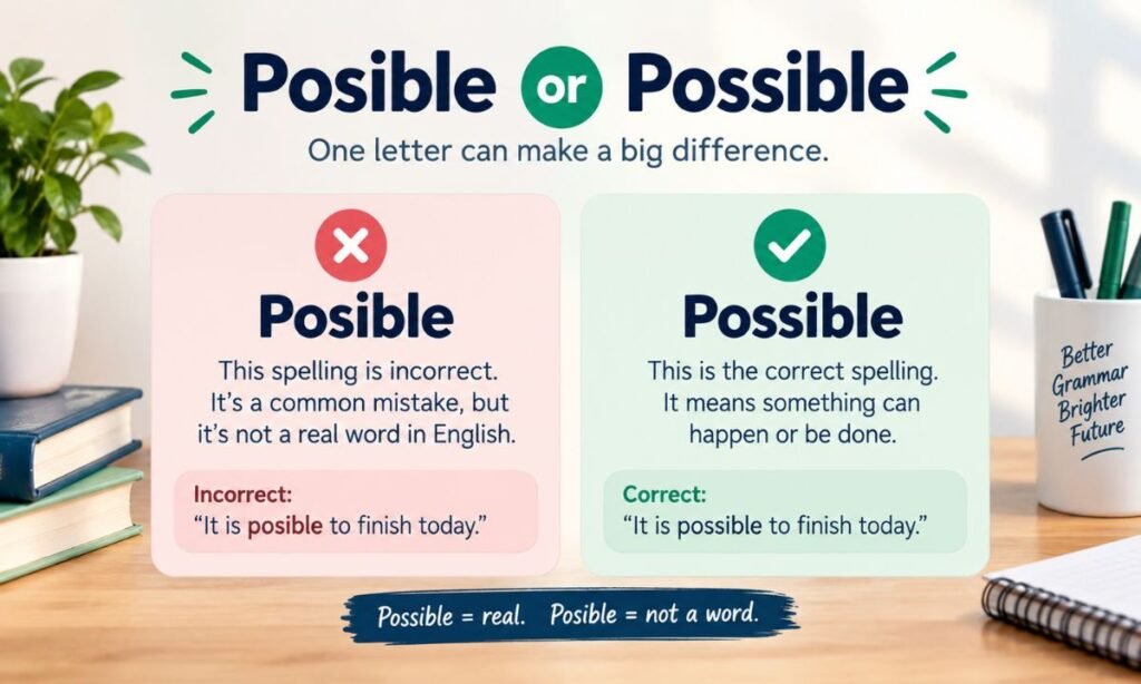 Posible or Possible