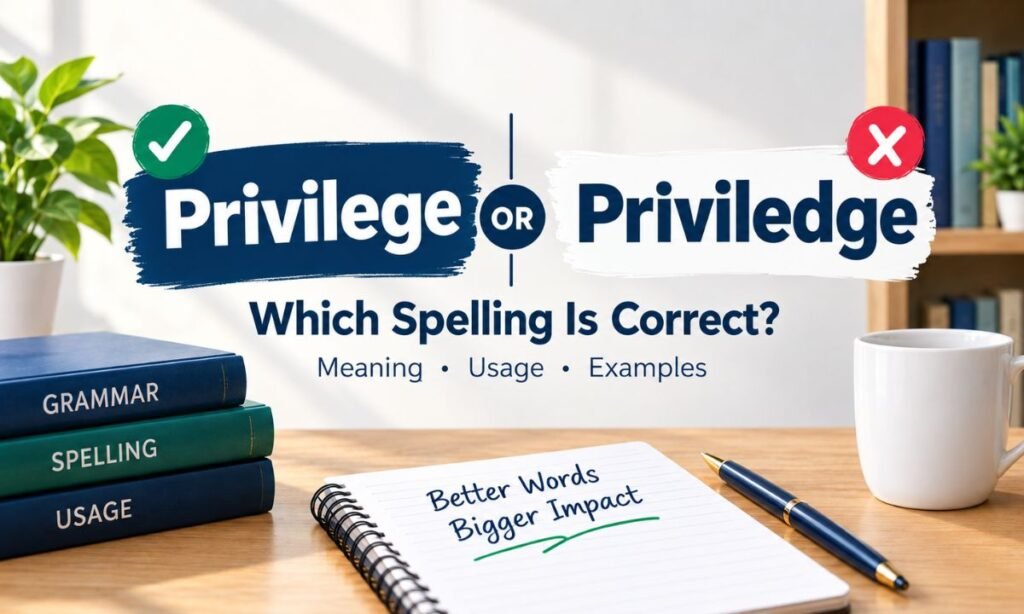 Privilege or Priviledge
