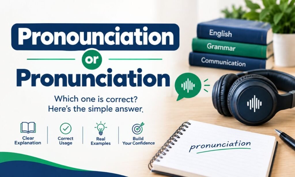 Pronounciation or Pronunciation (1)