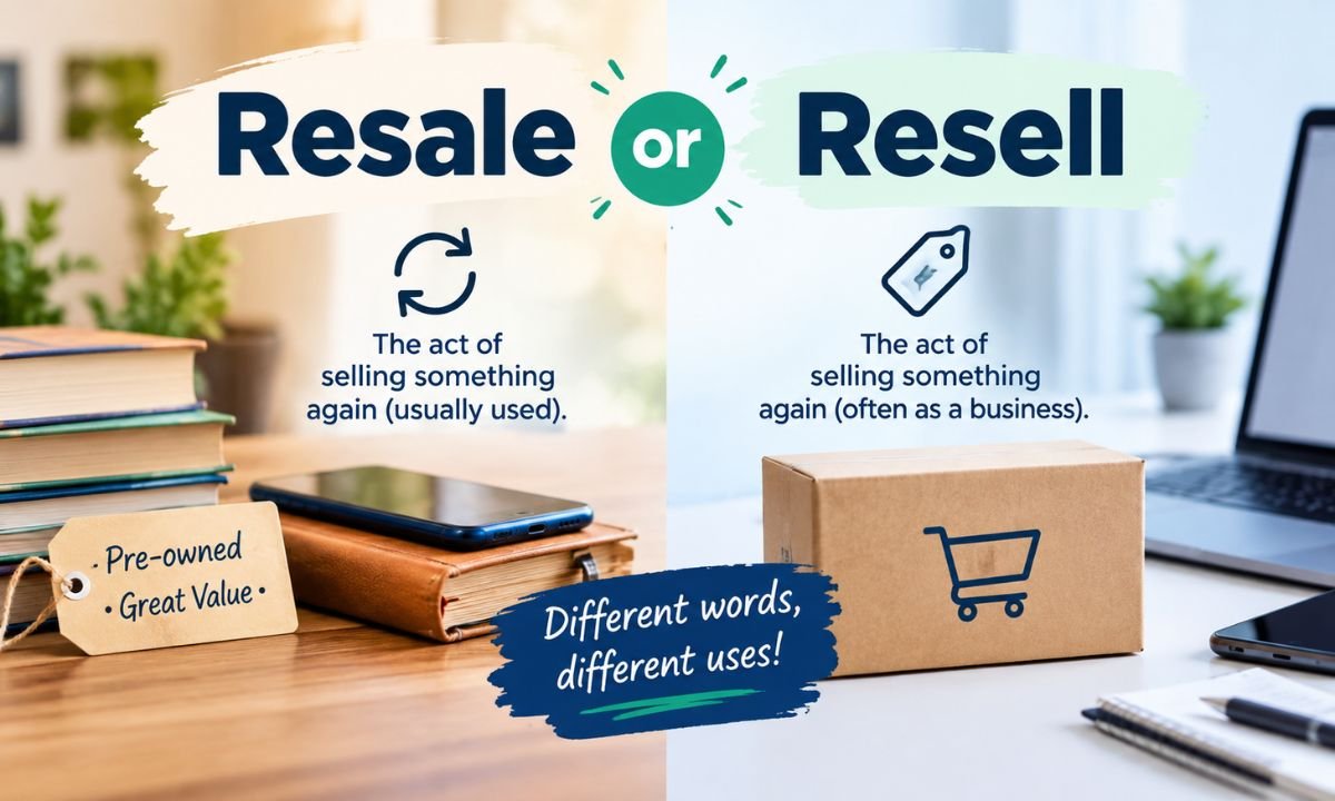 Resale or Resell