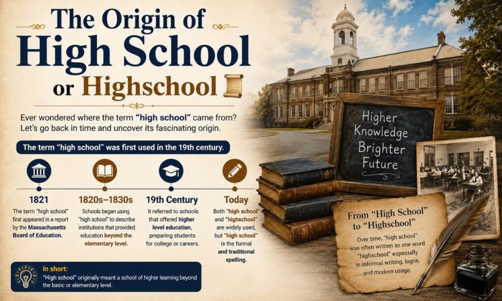 The Origin of High School or Highschool