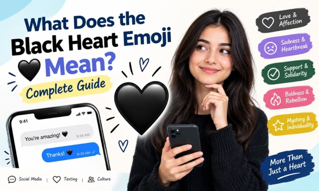 What Does the Black Heart Emoji 🖤 Mean Complete Guide