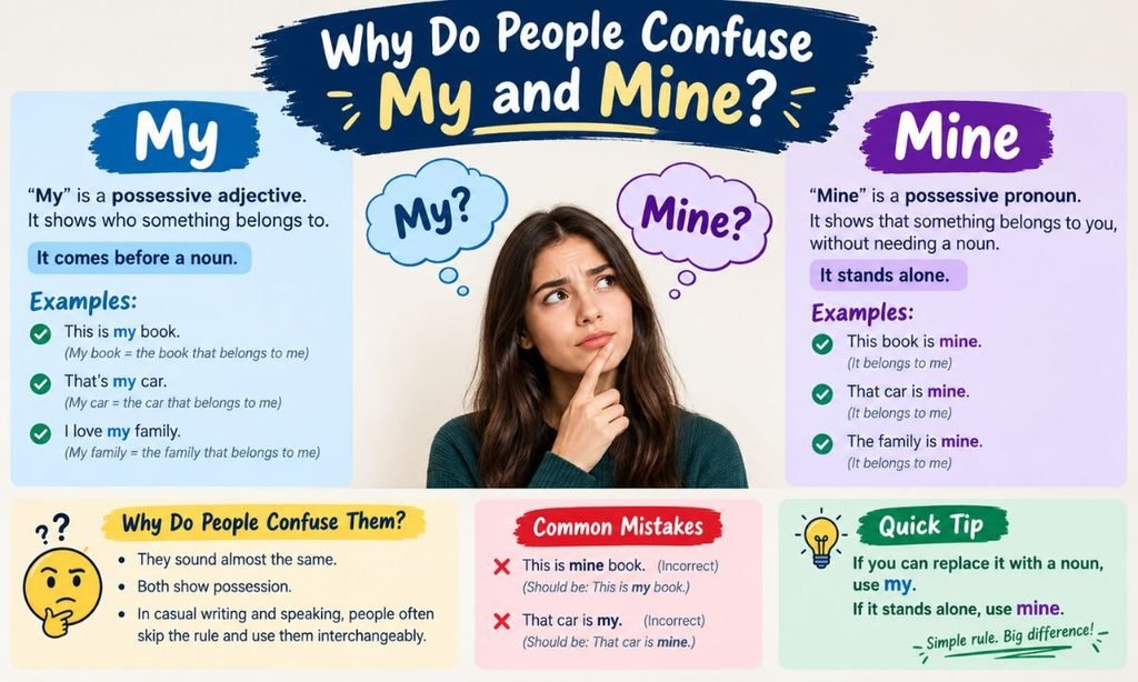 Why Do People Confuse My and Mine?