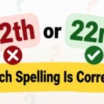 22th or 22nd