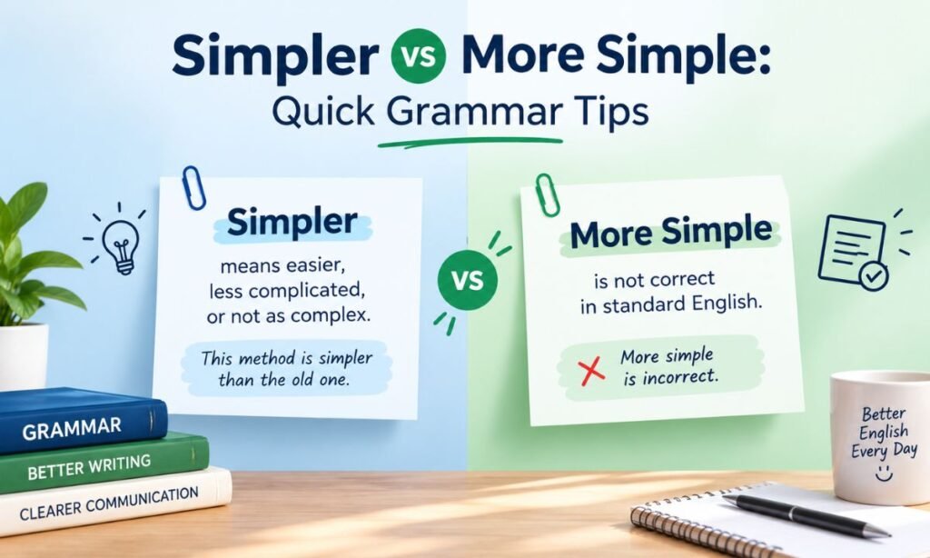 Simpler vs More Simple
