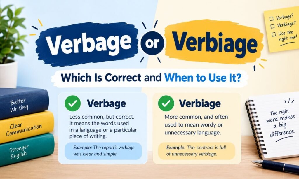 Verbage or Verbiage