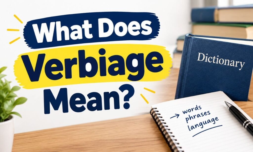 What Does Verbiage Mean